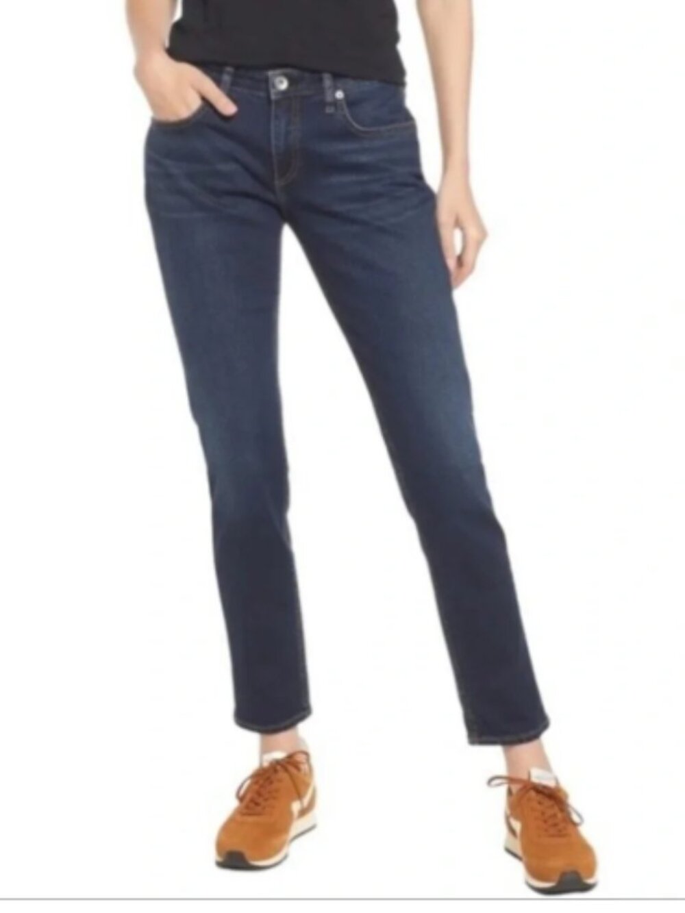 Rag & Bone Dre Low-Rise Slim Boyfriend Jeans - Bianca Blue